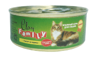 Clan Family - Консервы для кошек паштет из курицы №22 100г