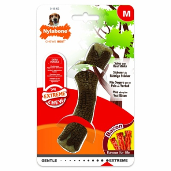 Nylabone - Игрушка для собак, Деревянная палочка, Аромат Бекона