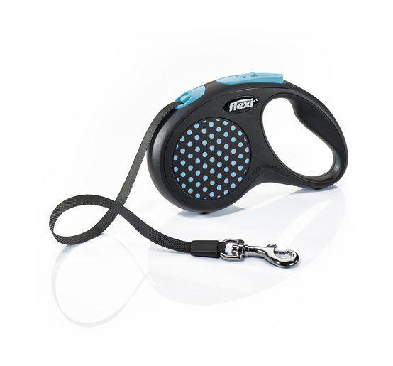 Flexi Design Tape S - поводок-рулетка для собак (ленточный) 5 м до 15 кг