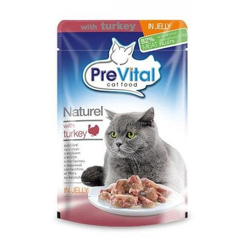 PreVital - Паучи для кошек с индейкой в желе 85гр*28 шт