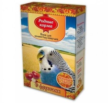 Родные Корма - Корм для волнистых попугаев с фруктами 500г