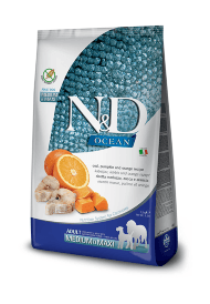 Farmina ND Ocean - Сухой корм для собак, с треской, тыквой и апельсинами