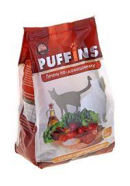 Puffins Печень по-домашнему - сухой корм для кошек