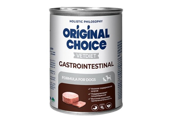 Original Choice Vetdiet Gastrointestinal - Ветеринарная диета для собак, профилактика болезней ЖКТ