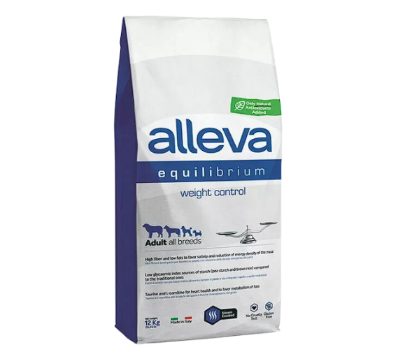 Alleva Weight Control - Сухой корм для взрослых собак Всех пород для контроля веса, с Курицей, 12 кг