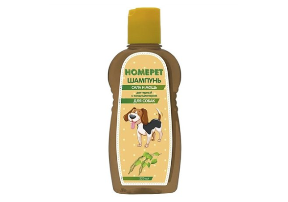 Homepet - Шампунь для собак, сила и мощь дегтярный с кондиционером 220мл