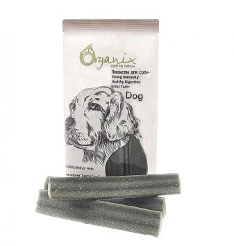 Organix Dental - Лакомство для собак - Зубные палочки "Дентал Стик" медиум с эвкалиптом