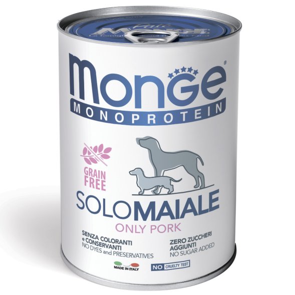 Monge Monoprotein (Монопротеин) - Консервы для собак паштет из свинины