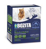 Bozita - Консервы для собак, Кусочки в желе, с мясом Лося, 370 гр