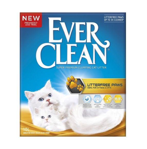 Ever Clean Free Paws - комкующийся наполнитель для длинношерстных кошек 9,8 кг