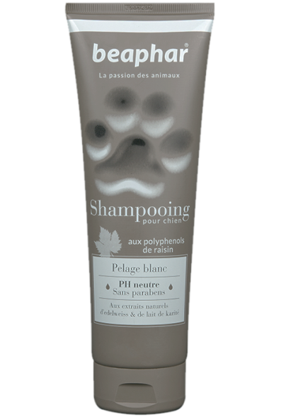 Beaphar - шампунь для собак светлых окрасов 250 мл (Shampooing Pelage blanc)