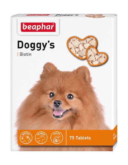 9991.580 Beaphar Doggy’s + Biotin - Vitamini dlya sobak s biotinom 75tab kypit v zoomagazine «PetXP» Beaphar Doggy’s + Biotin - Витамины для собак с биотином 75таб