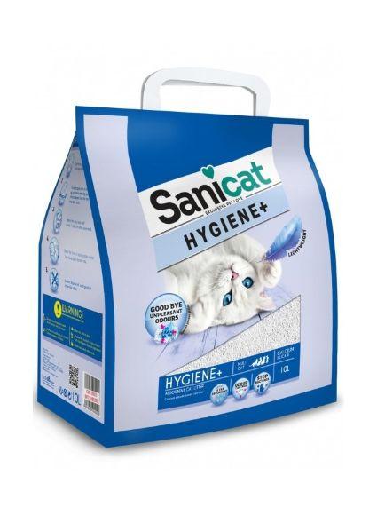 15898.580 SaniCat Hygiene Plus - Oblegchennii vpitivaushii napolnitel 3,85kg kypit v zoomagazine «PetXP» SaniCat Hygiene Plus - Облегченный впитывающий наполнитель 3,85кг