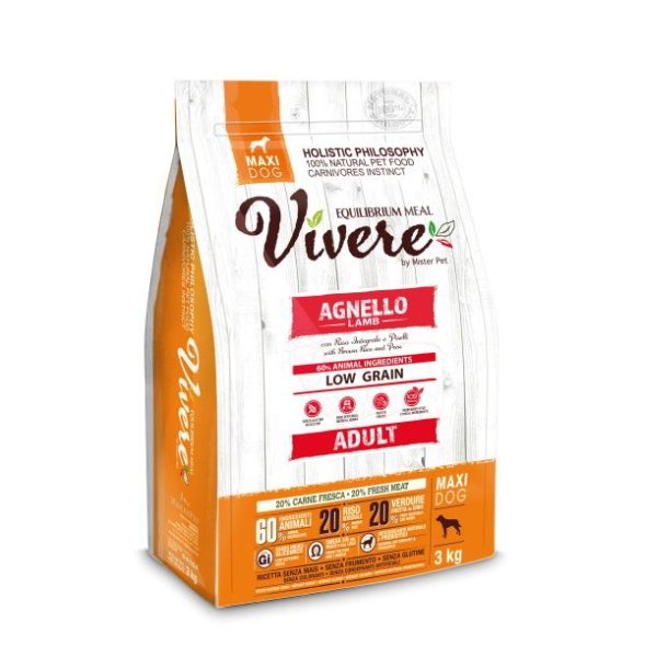 Vivere - Сухой корм для собак крупных пород ягненок
