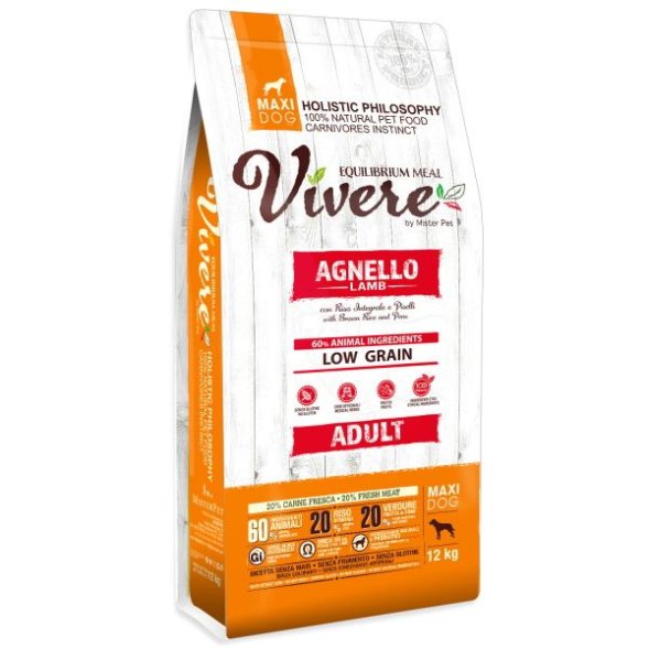 Vivere - Сухой корм для собак крупных пород ягненок