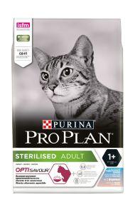 Purina Pro Plan Sterilised OptiSavour - Сухой корм для стерилизованных кошек с треской и форелью
