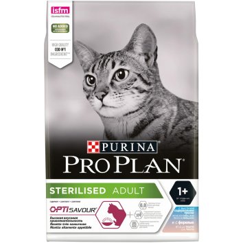 Pro Plan OptiSavour Sterilised - Сухой корм для стерилизованных кошек с треской и форелью