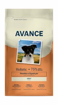 Avance Puppy - Полнорационный сухой корм для щенков, с индейкой и бурым рисом