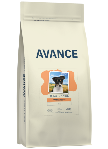 Avance Puppy - Полнорационный сухой корм для щенков, с Индейкой и Бурым Рисом