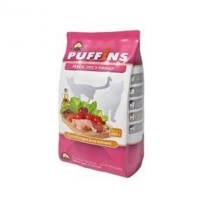 Puffins - Мясо, рис и овощи - сухой корм для кошек 400гр Puffins - Мясо, рис и овощи - сухой корм для кошек 400гр