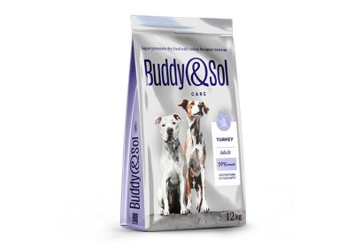 Buddy&Sol - Сухой корм для взрослых собак средних и крупных пород, с индейкой Buddy&Sol - Сухой корм для взрослых собак средних и крупных пород, с индейкой