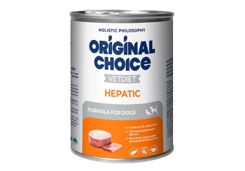 Original Choice Vetdiet Hepatic - Ветеринарная диета для собак и щенков, профилактика болезней печени 340 гр
