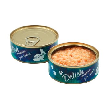 Delish - Влажный корм для взрослых кошек с кроликом, 100 гр