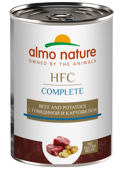 Almo Nature HFC - Корм консервированный полнорационный для собак с говядиной и картофелем