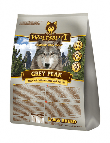Wolfsblut Grey Peak Large Breed - Сухой корм для собак крупных пород, с Мясом Козы и Сладким Картофелем