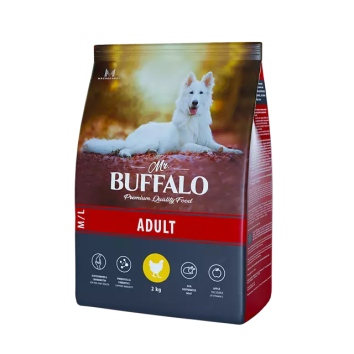 Mr Buffalo - Сухой корм для взрослых собак средних и крупных пород, с Курицей
