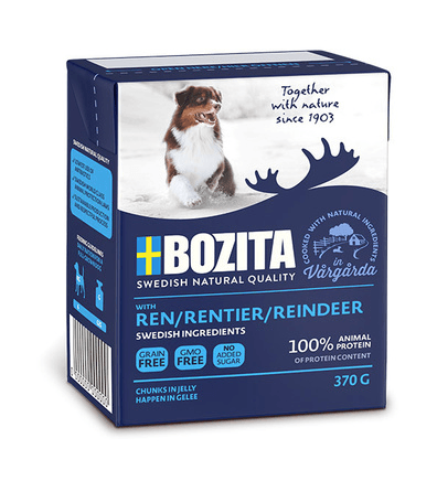 Bozita - Консервы для собак, Кусочки в желе, с Олениной, 370 гр