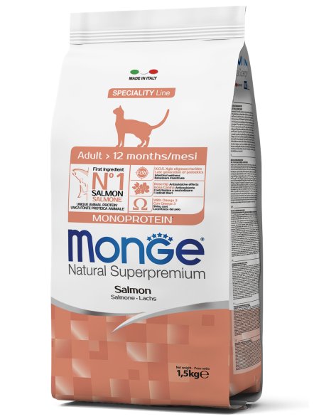 Monge Salmon - Корм для взрослых кошек с лососем