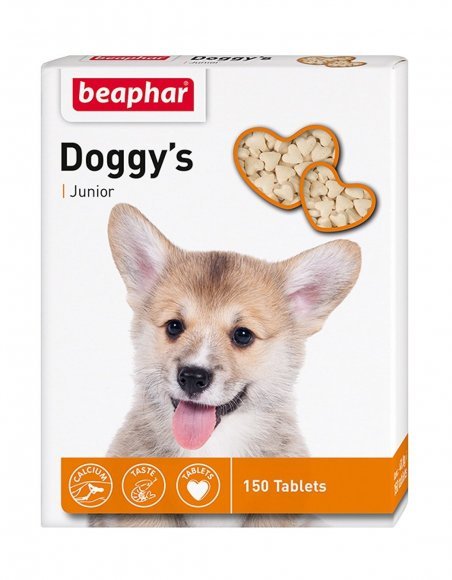 33835.580 Beaphar Doggy’s Junior - vitamini dlya shenkov 150tab kypit v zoomagazine «PetXP» Beaphar Doggy’s Junior - витамины для щенков 150таб