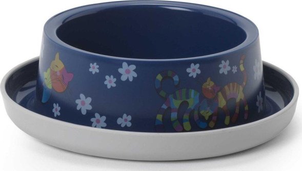 Moderna Trendy - Нескользящая миска с защитой от муравьев, черничная, 350 мл