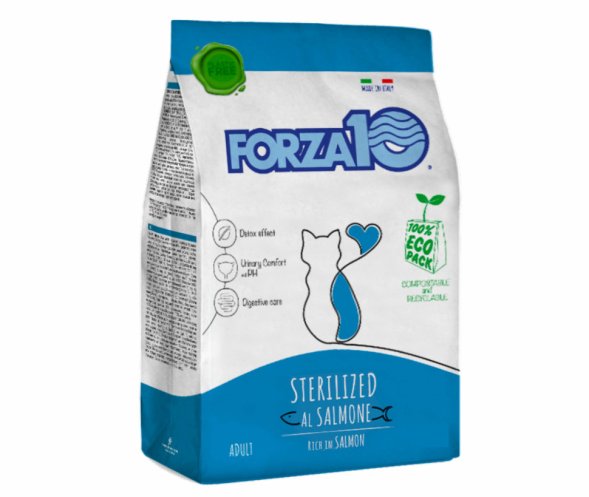 Forza10 Maintenance Sterilized - Сухой корм для взрослых стерилизованных кошек, с Лососем