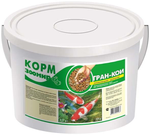 ЗООМИР - корм для кои-карпов ГРАН-КОИ плавающие гранулы