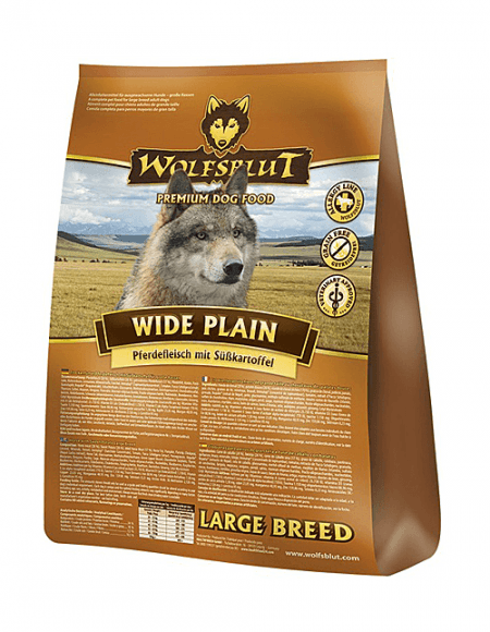 Wolfsblut Wide Plain Large Breed - Сухой корм для собак, с Кониной и Бататом