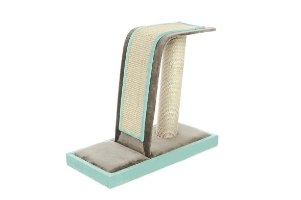 Ferribiella - Игровой комплекс - когтеточка &amp;quot;Горка&amp;quot; мятная 55X28X50 см