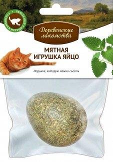 Деревенские Лакомства - Мятная игрушка Яйцо для кошек