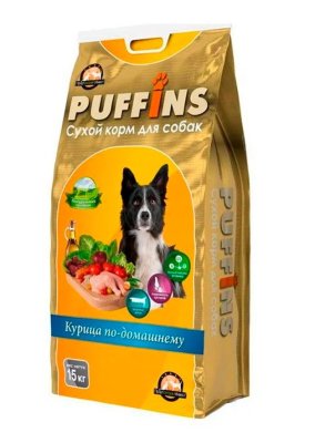 Puffins - Курица по-домашнему - сухой корм для собак Puffins - Курица по-домашнему - сухой корм для собак