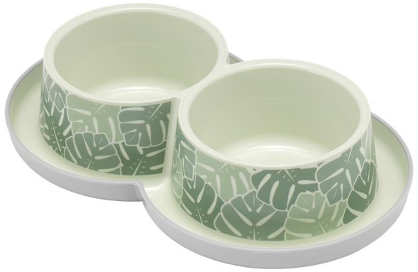 Moderna Trendy - Двойная нескользящая миска с защитой от муравьев, Райский Сад 2*350 мл