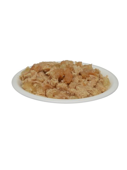 Almo Nature HFC - Корм консервиованный полнорационный для кошек, с курицей и креветками в желе 100гр
