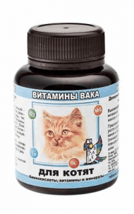 Вака - Витамины для котят, 80 таб.