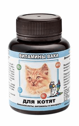 35534.580 Vaka - Vitamini dlya kotyat, 80 tab. kypit v zoomagazine «PetXP» Вака - Витамины для котят, 80 таб.