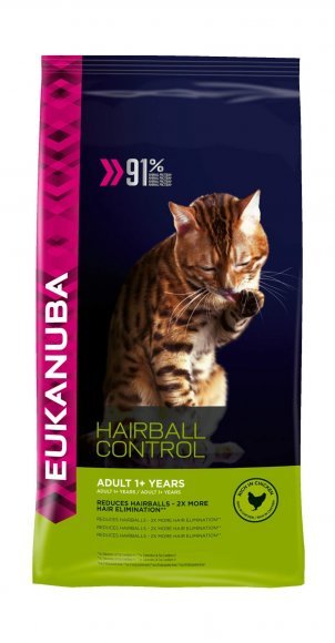 Eukanuba Hairball Control - Сухой корм для Кошек для выведения волосяных комков