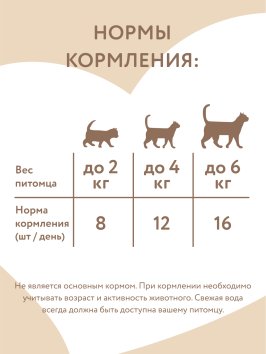 Мнямс - Лакомство для кошек, &amp;quot;Выведение шерсти&amp;quot; хрустящие подушечки, с Говядиной, 60 г