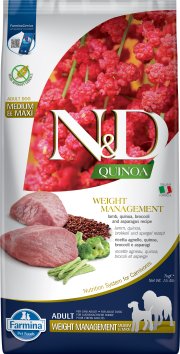 Farmina ND Quinoa - Сухой корм для собак, Контроль веса, с Ягненком и Киноа