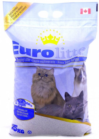 Eurolitter - комкующийся наполнитель &amp;quot;Контроль запаха&amp;quot; с ароматом лаванды