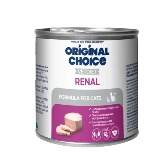Original Choice Vetdiet Renal - Ветеринарная диета для кошек, профилактика болезней почек