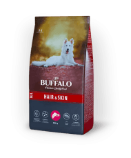 Mr.Buffalo M/L Hair and Skin Care - Сухой корм для взрослых собак средних и крупных пород, с Лососем